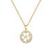 Star 【 】 Round Fashion Light Luxury Charm Gorgeous Full Diamond Necklace Women's Versatile Clavicle Chain Titanium Steel 【 】_ipsvogv.com