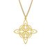 Nordic Celtic Eternal Triangle Knot Neutral Style Titanium Steel Necklace Simple Genderless Niche Art Pendant_ipsvogv.com