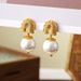 Silver Needle Wind Micro Inlaid Zircon Horseshoe Buckle Pearl Women's Light Luxury High End Earrings Winter_ipsvogv.com