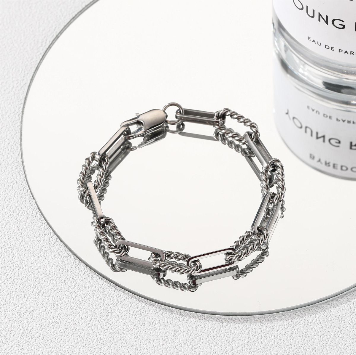 Thick Chain Necklace Light Luxury Clavicle Chain Female Necklace Personality Sweater Chain_ipsvogv.com