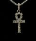 Unisex Environmentally Friendly Alloy Cross Pendant Jewelry Tennis Necklace Men's Street Rap Full Diamond Cross Jewelry_ipsvogv.com