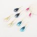 11266 Personalized Fashion Colored Flower Long Wind Vacation Alloy Drip Oil Earrings Accessories_ipsvogv.com