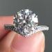 Minimalist Jewelry S Silver Plated Simulated Zircon Proposal Wedding Ring Female_ipsvogv.com