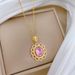 Titanium Steel 【 】 Hollow Egg Shaped Heavy Industry Light Luxury Temperament Gorgeous Full Diamond Necklace Women's 【 】_ipsvogv.com