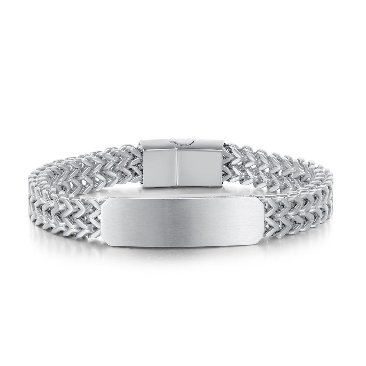Men's Jewelry Personality Electroplating Titanium Steel Accessories Street Fashion Stainless Steel Magnet Buckle Bracelet_ipsvogv.com