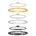 Chain High-End Titanium Steel Electroplated DIY Engraving Couple Cuban Bracelet_ipsvogv.com