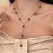Small Niche Design, High-end Collar, Black Dark Women's Double-layer Crystal Laser Ball Necklace, Internet Famous_ipsvogv.com