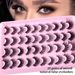 Hot Selling 20 Pairs of Mixed Natural Thick Eyelashes Chemical Fiber Eyelashes Messy and Slender Eyelashes_ipsvogv.com