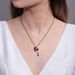Freshwater Pearl Ruby Necklace Clavicle Chain Trendy Original Necklace Silver Dark Style Skull Pendant Female_ipsvogv.com