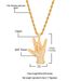 Hip Hop Personalized Gesture I Love You Micro Set Zircon Hand Pendant, Rap Singer Trendy Accessories_ipsvogv.com