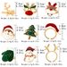 Unisex Simple Childlike Cute Santa Claus Christmas Tree Multi Style Cartoon Ring_ipsvogv.com