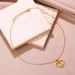 fashion A Z heart shaped hollow English letter necklace for women creative stainless steel love flower surname necklace_ipsvogv.com