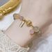 Lucky Little Overlord~Simple For Women 8mm Strawberry Crystal Beaded And Best Friend Bracelet_ipsvogv.com