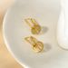 S925 Sterling Silver T-shaped round ear buckle light luxury female niche versatile electroplated gold plated design earrings_ipsvogv.com