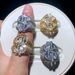 Men's Hip Hop Dollar Sign Ring - Geometric Design Cubic Zirconia Studded Brass Statement Ring Hip Hop Street Trend Men's Ring Ring_ipsvogv.com
