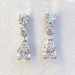Cao Shi's Small Fresh Classic Droplet Earrings with Light Micro Pear Shaped Zircon Bridal Style Earrings for Women_ipsvogv.com