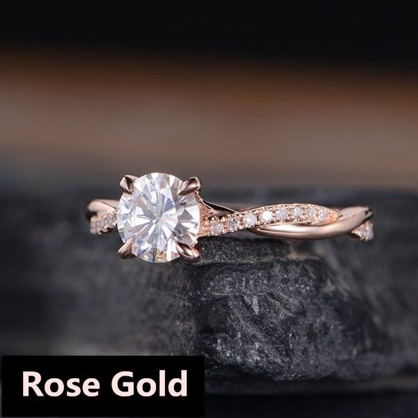 Sanjie Simple And Fashionable Inlaid Zircon New Gold Plated Ring Jewelry_ipsvogv.com