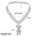 Fashion Rhinestone Bear Pendant Necklace Exaggerated Retro Diamond Cuban Clavicle Chain_ipsvogv.com