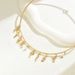 Geometric style women's necklace simple flamingo coconut tree inlaid with pearls niche dign collar versatile_ipsvogv.com