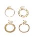 4-Piece Layered Chain Bracelet Set For Women - Minimalist Metal Jewelry In Gold & Silver_ipsvogv.com
