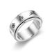 Anti Anxiety Titanium Set, Rotating Pressure Reducing Stainless Steel Ring For Women_ipsvogv.com