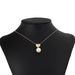 Unisex Fashion Simple Heart shaped Pearl Pendant Necklace Plated Rose Necklace Hot selling Accessories_ipsvogv.com