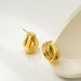 Women’s Jewelry Set Fashion New Gold Multi Layer Geometric Interlaced Winding Shape Earrings Ins Irregular Line Earrings_ipsvogv.com