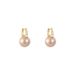 2023 new popular pink pearl earrings female niche design high-grade light luxury French stud earrings_ipsvogv.com