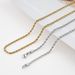 Fried Dough Twists Stainless Steel Necklace Vacuum Color Preserving Gold Personalized Fashion Men's Chain Accessories_ipsvogv.com