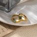 stainless steel natural stone turquoise ring high end niche ring titanium steel hand jewelry ring_ipsvogv.com