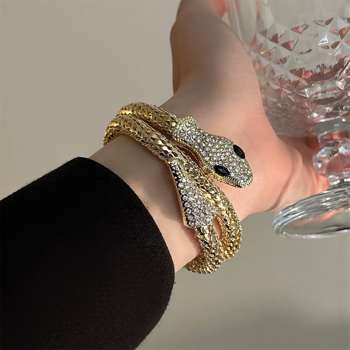 Fashionable Snake Shaped Open Mouth Internet Celebrity Instagram, Cool Style, High-end Temperament, Niche Fashion_ipsvogv.com