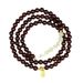 Natural Small Leaf Red Sandalwood Hetian Jade Three Ring Bracelet Wooden Cultural Toy Buddha Beads Plate Playing Hand_ipsvogv.com
