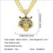 Cool 3D Full Diamond Oil Tiger Head Pendant Cuban Chain Trendy Nightclub Personalized Men's Necklace_ipsvogv.com
