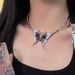 New Chinese Style Butterfly Woven Rope For Women With Niche Design, Beaded Collarbone Chain, Cold And Versatile Necklace_ipsvogv.com