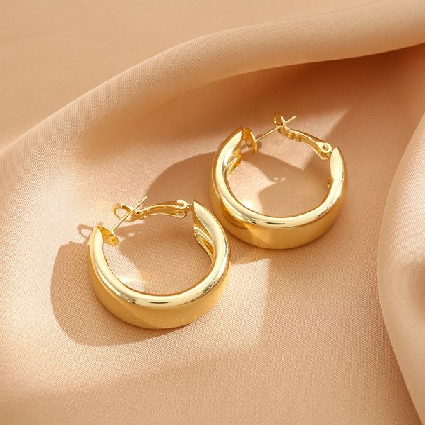 Women's Temperament Hoop 2023 New Trendy High-end Light Earrings For Women Retro Hong Kong Style_ipsvogv.com