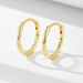 Women's Jewelry 925 Sterling Silver Ear Clip Earrings High End Earrings Fashion Personality Real Gold Electroplated Smooth Earrings_ipsvogv.com