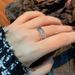 【 33000 People's Collection 】 Zircon Hexagonal Geometric Ring For Women's Fashion Personality, New Ins Design, Open_ipsvogv.com