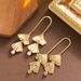 Fashionable, Light Luxury, Cool Style, Metal Leaf Tassel Ear, Women's High-end Sense, Fashionable Silver Needle_ipsvogv.com
