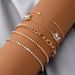Jewelry Trendy Sparkling Rhinestone Claw Butterfly Inlaid Diamond Bracelet Chain, 5-piece Set Of Bracelets_ipsvogv.com