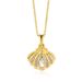 Micro Inlaid Freshwater Pearls Zircon Shell Necklace Pendant For Women, Openable And Closable S Sterg Sier Withgold_ipsvogv.com