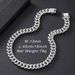 12mm Chain Light Luxury Fashion Versatile Alloy Rhinestone Unisex Cuban Necklace_ipsvogv.com