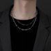Original Personality Trend Ins Color Beaded Stitching Necklace Boys Hip Hop Sweater Chain High End Long_ipsvogv.com