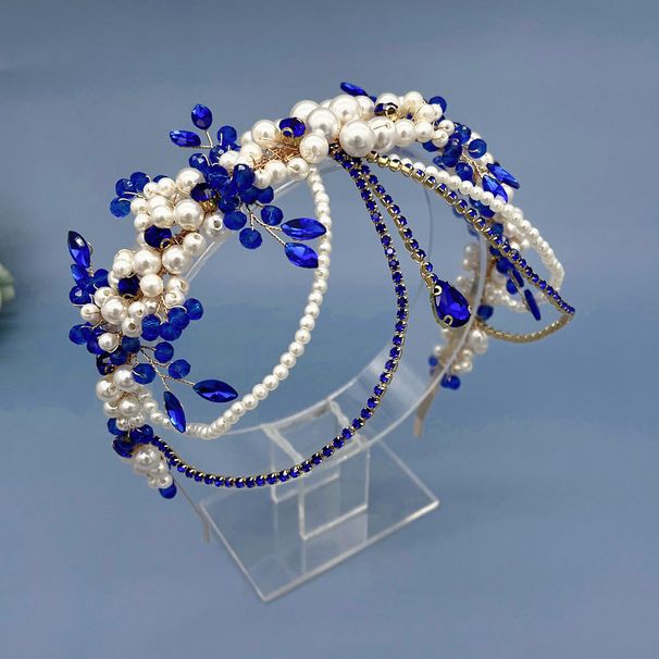 Bohemian Crystal Bridal Headpiece - Handcrafted Beaded Hairband With Rhinestones For Weddings & Special Occasions Hair Crown Bohemian Headdress_ipsvogv.com