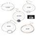 Bohemian Minimalist Lotus Leaf Round Stone Flower Bead Chain Combination Five Piece Bracelet Set_ipsvogv.com