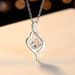New Sterling Silver D Color Moissanite Fashionable Temperament Only Love 50 Points Pendant Versatile Clavicle Chain_ipsvogv.com
