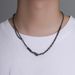 Titanium steel distressed multi jointed men's necklace hip hop Cuban chain trendy high end versatile simple clavicle chain_ipsvogv.com
