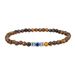 Devil Eye Men's Gift Bracelet 4mm Green Peacock Yellow Tiger Eye White Turquoise Bracelet Couple Stacking Bracelet_ipsvogv.com