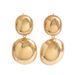 Geometric luxury style women's with personalized fashion OL round ball design electroplated alloy earrings for women_ipsvogv.com