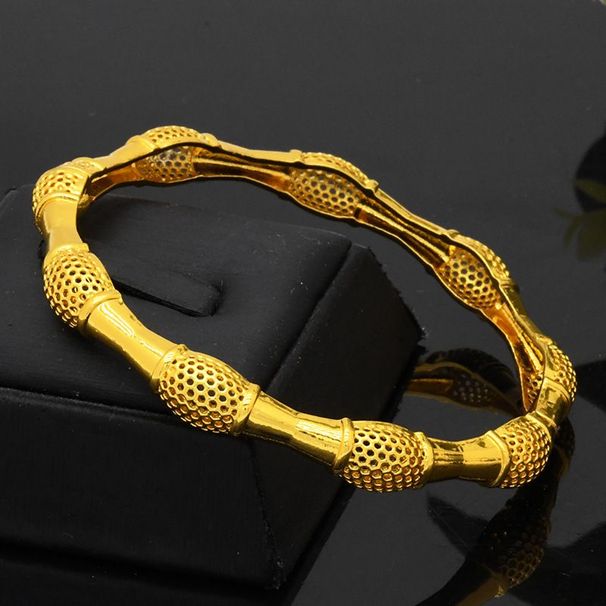 1PC Dubai Gold Colour Bracelets For Women, African Indian Bracelets, Charm, Wedding, Ethian, Arabic, Hand Jewellery,_ipsvogv.com