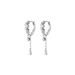 Unisex Brass With Real Gold Plating, Hot Selling Across Zircon Drop Shaped Pendant, Fashionable And Luxurious Women's Earrings_ipsvogv.com